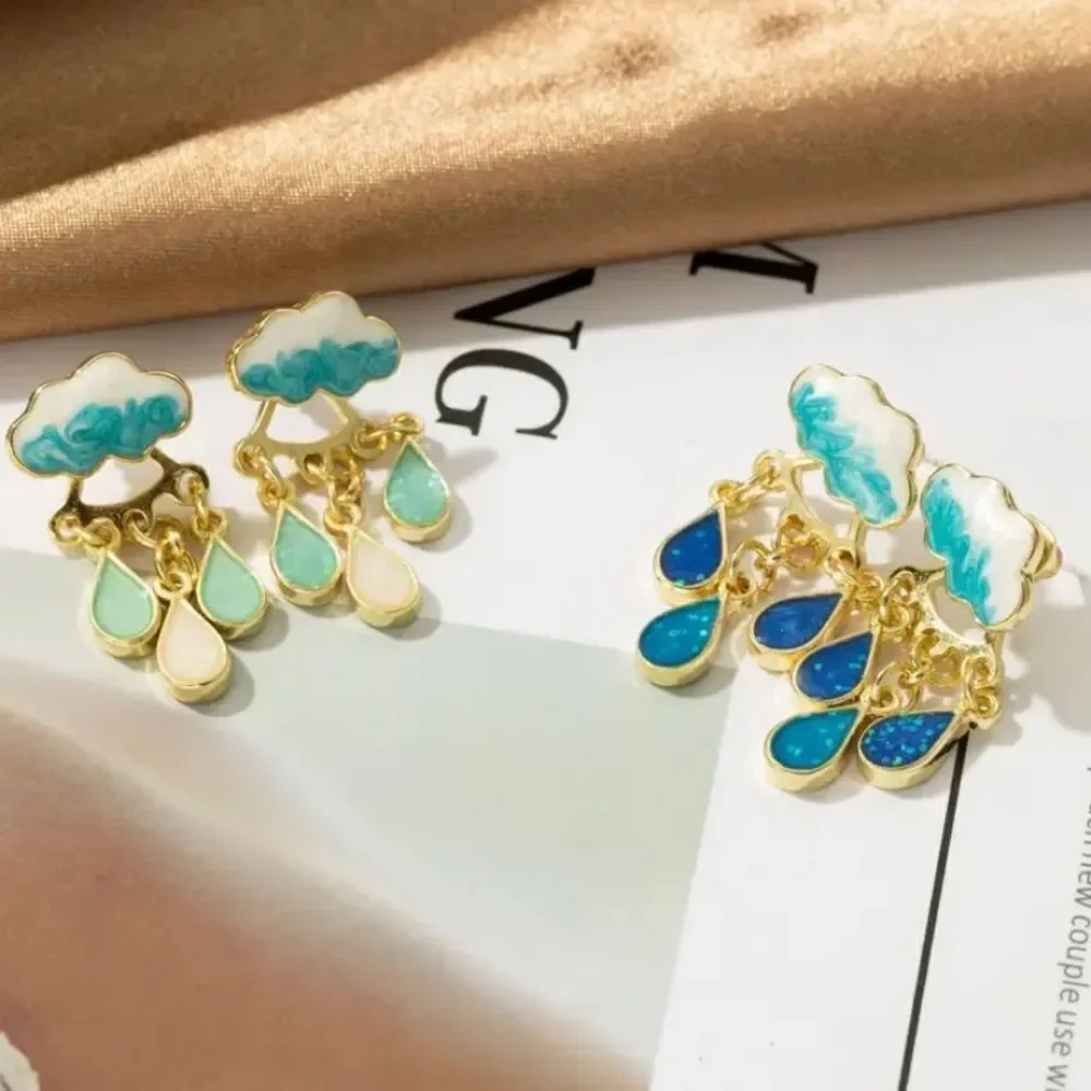 ✨🆕✨🌧️ Cute Rainy Cloud Tassel Earrings 🌧️ ✨
